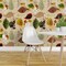 Pre-Pasted Wallpaper 2FT Wide Fall Autumn Leaf Leaves Autumn Leaves Brown And Green Natural Harvest Mid-Century Nature Pattern Fifties Sfaut15 Custom Pre-pasted Wallpaper by Spoonflower